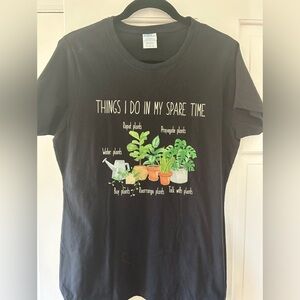 T-Shirt. For the plant lady in your life. Brand new. Black. Size Large